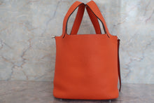 Load image into Gallery viewer, HERMES PICOTIN LOCK PM Clemence leather Feu T Engraving Hand bag 600070083
