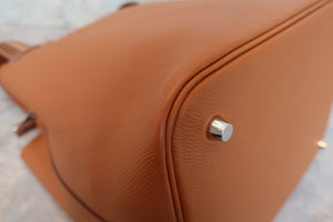 HERMES／エルメス ピコタンロックＭＭ ヴォーエプソン ゴールド/クレ/ブラック C刻印 ハンドバッグ 700070109