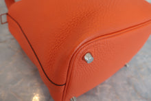 Load image into Gallery viewer, HERMES PICOTIN LOCK PM Clemence leather Feu T Engraving Hand bag 600070083
