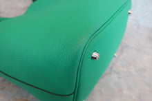Load image into Gallery viewer, HERMES PICOTIN LOCK Eclat MM Clemence leather/Swift leather Menthe/Vert bosphore Z Engraving Hand bag 800050145
