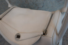 将图片加载到图库查看器，HERMES LINDY 30 Clemence leather White □K刻印 Shoulder bag 600060012
