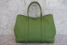 Load image into Gallery viewer, HERMES GARDEN PARTY PM Negonda leather Anise green □M Engraving Tote bag 600080204
