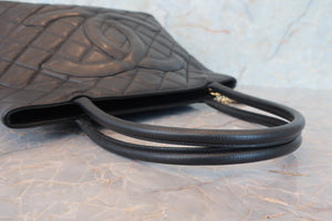 CHANEL/シャネル 復刻トート キャビアスキン ブラック/ゴールド金具 トートバッグ 700080156