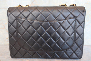 CHANEL/シャネル 中マトラッセシングルフラップチェーンショルダーバッグ ラムスキン ブラック/ゴールド金具 ショルダーバッグ 700090200