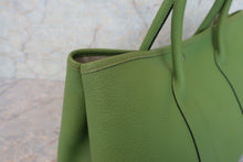 Load image into Gallery viewer, HERMES GARDEN PARTY PM Negonda leather Anise green □M Engraving Tote bag 600080204
