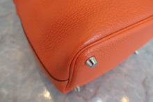 将图片加载到图库查看器，HERMES PICOTIN LOCK PM Clemence leather Feu □R刻印 Hand bag 600070140
