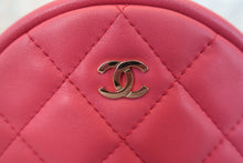画像をギャラリービューアに読み込む, CHANEL/シャネル マトラッセラウンドチェーンショルダーバッグ ラムスキン ピンク/ゴールド金具 ショルダーバッグ 800010134
