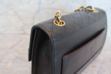 画像をギャラリービューアに読み込む, CHANEL/シャネル 2.55台形チェーンショルダーバッグ ラムスキン ブラック/ゴールド金具 ショルダーバッグ 700080155
