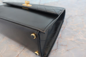 CHANEL/シャネル 2.55台形チェーンショルダーバッグ ラムスキン ブラック/ゴールド金具 ショルダーバッグ 700080155