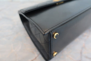 CHANEL/シャネル 2.55台形チェーンショルダーバッグ ラムスキン ブラック/ゴールド金具 ショルダーバッグ 700080155