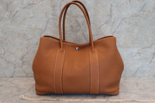 将图片加载到图库查看器，HERMES GARDEN PARTY PM Negonda leather Gold □N刻印 Tote bag 500100285
