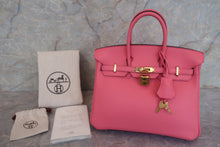 Load image into Gallery viewer, HERMES BIRKIN 25 Swift leather Rose azalee A Engraving Hand bag 600080200
