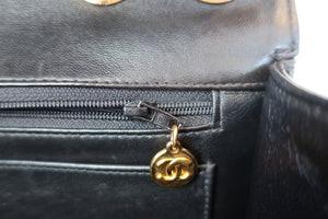 CHANEL/シャネル 中マトラッセシングルフラップチェーンショルダーバッグ ラムスキン ブラック/ゴールド金具 ショルダーバッグ 700090200