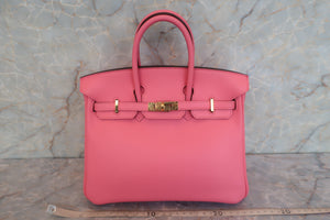 HERMES BIRKIN 25 Swift leather Rose azalee A Engraving Hand bag 600080200