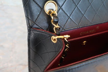 画像をギャラリービューアに読み込む, CHANEL/シャネル 2.55台形チェーンショルダーバッグ ラムスキン ブラック/ゴールド金具 ショルダーバッグ 700080155
