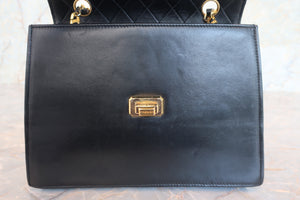 CHANEL/シャネル 2.55台形チェーンショルダーバッグ ラムスキン ブラック/ゴールド金具 ショルダーバッグ 700080155