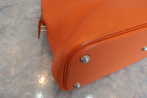 HERMES／BOLIDE 31 Clemence leather Orange □I刻印 Shoulder bag 600070142