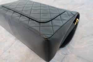CHANEL/シャネル マトラッセチェーンショルダーバッグ ラムスキン ブラック/ゴールド金具 ショルダーバッグ 700090223