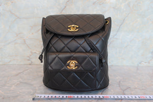 CHANEL/シャネル マトラッセチェーンリュック ラムスキン ブラック/ゴールド金具 リュック 700080162