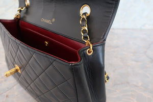 CHANEL/シャネル マトラッセチェーンショルダーバッグ ラムスキン ブラック/ゴールド金具 ショルダーバッグ 700090223