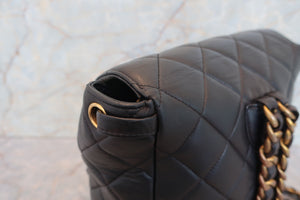 CHANEL/シャネル マトラッセチェーンリュック ラムスキン ブラック/ゴールド金具 リュック 700080162