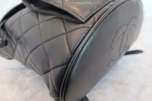 Load image into Gallery viewer, CHANEL Matelasse Chain back pack Lambskin Black/Gold hadware Back pack 700080162
