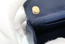 将图片加载到图库查看器，CHANEL/香奈儿 迷你CF 链条包 羊皮 Navy/Gold hardware(藏蓝色/金色金属) 肩背包 800100041
