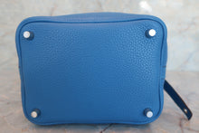Load image into Gallery viewer, HERMES PICOTIN LOCK PM Clemence leather Mykonos □O Engraving Hand bag 600060028
