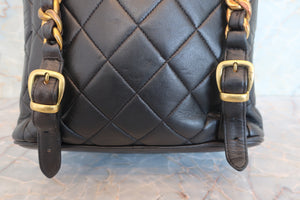 CHANEL/シャネル マトラッセチェーンリュック ラムスキン ブラック/ゴールド金具 リュック 700080162