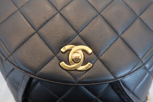 CHANEL/シャネル マトラッセチェーンリュック ラムスキン ブラック/ゴールド金具 リュック 700080162