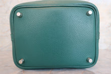 Load image into Gallery viewer, HERMES PICOTIN LOCK PM Clemence leather Malachite X Engraving Hand bag 600070072
