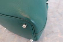 将图片加载到图库查看器，HERMES PICOTIN LOCK PM Clemence leather Malachite X刻印 Hand bag 600070072
