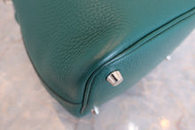 将图片加载到图库查看器，HERMES PICOTIN LOCK PM Clemence leather Malachite X刻印 Hand bag 600070072
