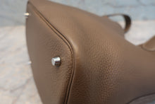 将图片加载到图库查看器，HERMES PICOTIN LOCK MM Clemence leather Etoupe gray D刻印 Hand bag 800080178
