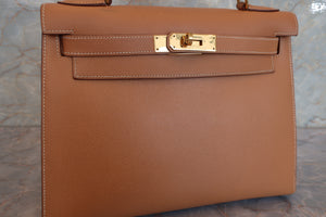 HERMES／エルメス ケリー28 クシュベル ナチュラル 〇X刻印 ショルダーバッグ 700070080