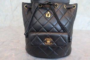CHANEL/シャネル マトラッセチェーンリュック ラムスキン ブラック/ゴールド金具 リュック 700080162
