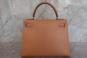 HERMES／エルメス ケリー28 クシュベル ナチュラル 〇X刻印 ショルダーバッグ 700070080