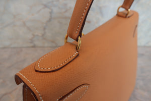 HERMES／エルメス ケリー28 クシュベル ナチュラル 〇X刻印 ショルダーバッグ 700070080