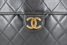 画像をギャラリービューアに読み込む, CHANEL/シャネル マトラッセプッシュロックチェーンショルダーバッグ ラムスキン ブラック/ゴールド金具 ショルダーバッグ 800090053
