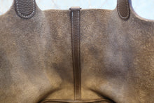 将图片加载到图库查看器，HERMES PICOTIN LOCK MM Clemence leather Etoupe gray D刻印 Hand bag 800080178
