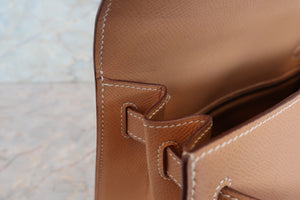 HERMES／エルメス ケリー28 クシュベル ナチュラル 〇X刻印 ショルダーバッグ 700070080