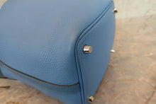 画像をギャラリービューアに読み込む, HERMES／エルメス ピコタンロックタッチＰＭ トリヨンクレマンス/ヴォースイフト ブルーパラダイス ハンドバッグ T刻印 700110008
