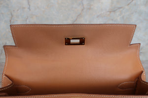 HERMES／エルメス ケリー28 クシュベル ナチュラル 〇X刻印 ショルダーバッグ 700070080