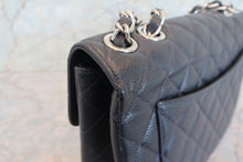 画像をギャラリービューアに読み込む, CHANEL/シャネル 中マトラッセシングルフラップチェーンショルダーバッグ キャビアスキン ネイビー/シルバー金具 ショルダーバッグ 700080164
