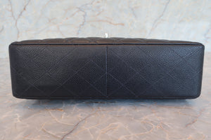 CHANEL/シャネル 中マトラッセシングルフラップチェーンショルダーバッグ キャビアスキン ネイビー/シルバー金具 ショルダーバッグ 700080164