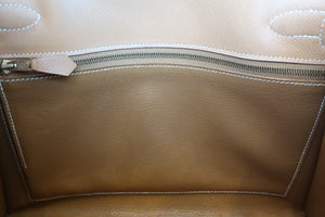 HERMES／エルメス ケリー28 クシュベル ナチュラル 〇X刻印 ショルダーバッグ 700070080