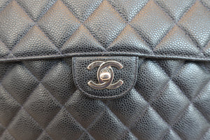 CHANEL/シャネル 中マトラッセシングルフラップチェーンショルダーバッグ キャビアスキン ネイビー/シルバー金具 ショルダーバッグ 700080164