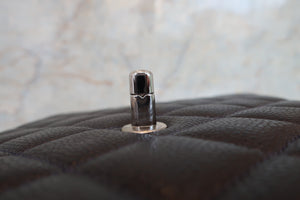 CHANEL/シャネル 中マトラッセシングルフラップチェーンショルダーバッグ キャビアスキン ネイビー/シルバー金具 ショルダーバッグ 700080164
