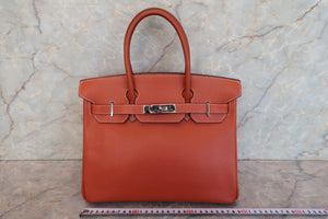 HERMES／エルメス バーキン30 アルデンヌ ブリック ハンドバッグ 700090212