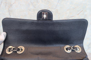 CHANEL/シャネル 中マトラッセシングルフラップチェーンショルダーバッグ キャビアスキン ネイビー/シルバー金具 ショルダーバッグ 700080164